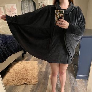 Grey comfy poncho